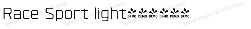 Race Sport light字体转换